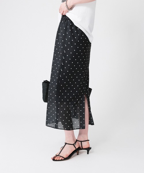 BABYLONE（バビロン）の「シアードットタイトスカート（スカート・レディース・ブラック・38inch/36inch）」の19枚目の写真