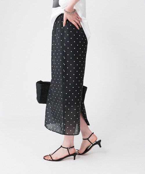 BABYLONE（バビロン）の「シアードットタイトスカート（スカート・レディース・ブラック・38inch/36inch）」の20枚目の写真