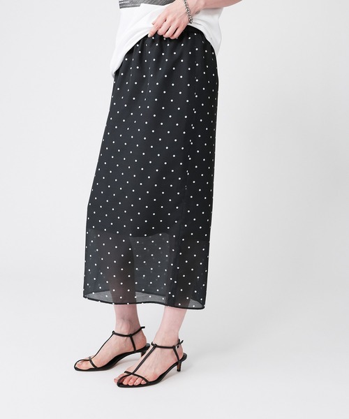 BABYLONE（バビロン）の「シアードットタイトスカート（スカート・レディース・ブラック・38inch/36inch）」の17枚目の写真