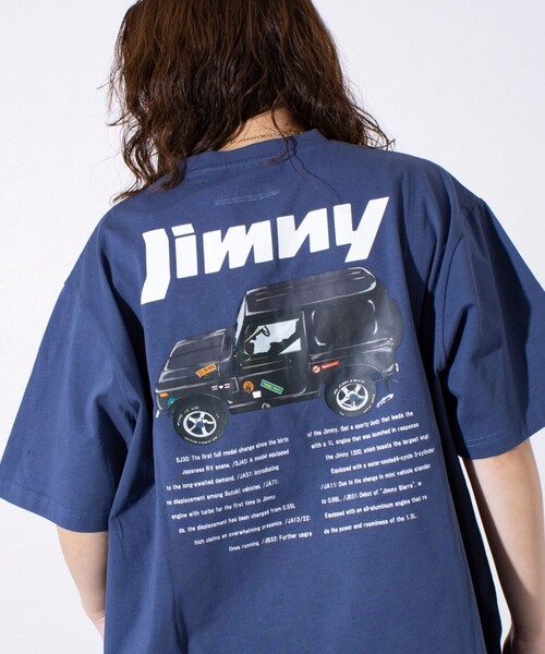 WILDERNESS EXPERIENCE(ウィルダネスエクスペリエンス)の「【WILDERNESS EXPERIENCE×JIMNY】別注バックプリント Tシャツ(Tシャツ/カットソー・メンズ・ネイビー/ホワイト/ブラック/チャコールグレー・M/L)」の4枚目の写真