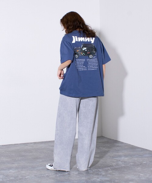 WILDERNESS EXPERIENCE(ウィルダネスエクスペリエンス)の「【WILDERNESS EXPERIENCE×JIMNY】別注バックプリント Tシャツ(Tシャツ/カットソー・メンズ・ネイビー/ホワイト/ブラック/チャコールグレー・M/L)」の5枚目の写真