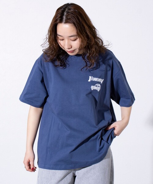 WILDERNESS EXPERIENCE(ウィルダネスエクスペリエンス)の「【WILDERNESS EXPERIENCE×JIMNY】別注バックプリント Tシャツ(Tシャツ/カットソー・メンズ・ネイビー/ホワイト/ブラック/チャコールグレー・M/L)」の6枚目の写真