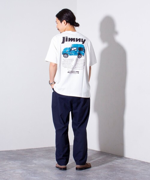 WILDERNESS EXPERIENCE(ウィルダネスエクスペリエンス)の「【WILDERNESS EXPERIENCE×JIMNY】別注バックプリント Tシャツ(Tシャツ/カットソー・メンズ・ネイビー/ホワイト/ブラック/チャコールグレー・M/L)」の13枚目の写真