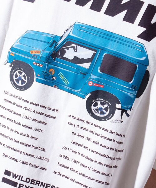 WILDERNESS EXPERIENCE(ウィルダネスエクスペリエンス)の「【WILDERNESS EXPERIENCE×JIMNY】別注バックプリント Tシャツ(Tシャツ/カットソー・メンズ・ネイビー/ホワイト/ブラック/チャコールグレー・M/L)」の21枚目の写真