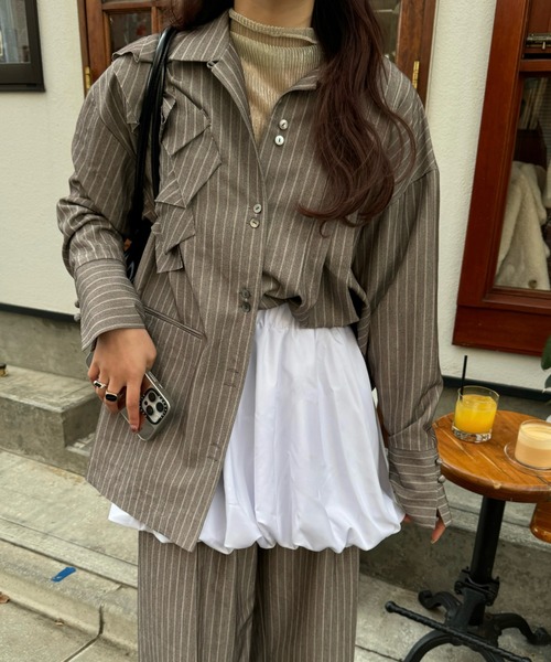 efill（エフィル）の「今シーズン話題の ボリューム バルーン スカート（スカート・レディース・ホワイト/ブラック・FREE）」の11枚目の写真