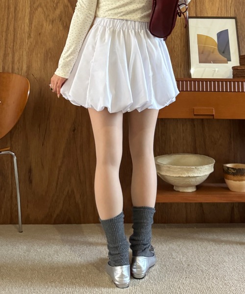 efill（エフィル）の「今シーズン話題の ボリューム バルーン スカート（スカート・レディース・ホワイト/ブラック・FREE）」の7枚目の写真