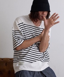 EGO TRIPPING（エゴトリッピング）の「mt9492- THE BASK バスクボーターTシャツ（Tシャツ/カットソー・メンズ）」