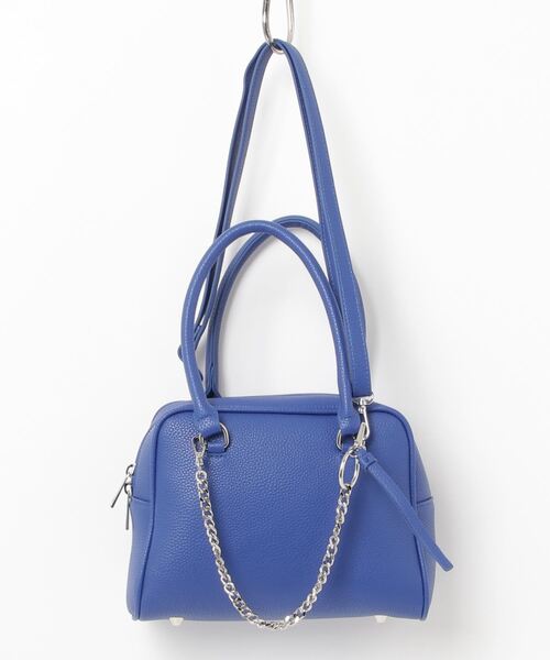 VELETTO（ベレット）の「(VELETTO)CHAIN CHARM BOSTON BAG（ボストンバッグ・レディース・ブルー/ブラック・ONE SIZE）」の13枚目の写真