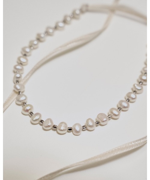 Pearl Ribbon Choker（ネックレス）｜TODAYFUL（トゥデイフル