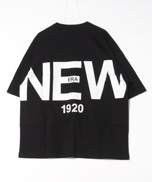 NEW ERA(ニューエラ)の「NEW ERA/ニューエラ 半袖Tシャツ バックプリント オーバーサイズ 14410046/14410047/14410048(Tシャツ/カットソー・メンズ・ホワイト/ベージュ/ブラック・M/L/XL/XXL)」の4枚目の写真