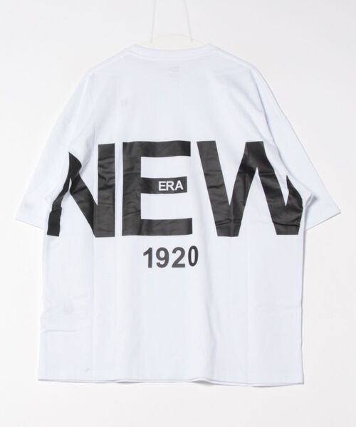 NEW ERA(ニューエラ)の「NEW ERA/ニューエラ 半袖Tシャツ バックプリント オーバーサイズ 14410046/14410047/14410048(Tシャツ/カットソー・メンズ・ホワイト/ベージュ/ブラック・M/L/XL/XXL)」の6枚目の写真