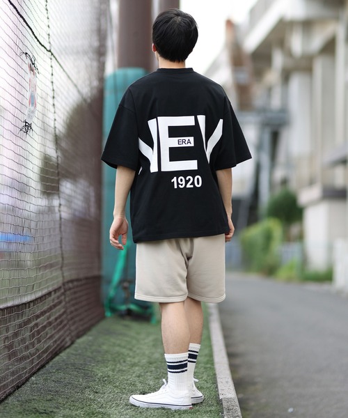 NEW ERA(ニューエラ)の「NEW ERA/ニューエラ 半袖Tシャツ バックプリント オーバーサイズ 14410046/14410047/14410048(Tシャツ/カットソー・メンズ・ホワイト/ベージュ/ブラック・M/L/XL/XXL)」の16枚目の写真