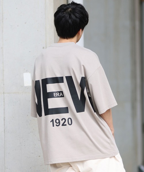 NEW ERA(ニューエラ)の「NEW ERA/ニューエラ 半袖Tシャツ バックプリント オーバーサイズ 14410046/14410047/14410048(Tシャツ/カットソー・メンズ・ホワイト/ベージュ/ブラック・M/L/XL/XXL)」の20枚目の写真