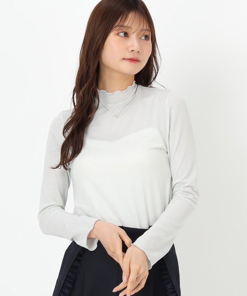 MISCH MASCH（ミッシュマッシュ）の「ラメカットソー（Tシャツ/カットソー・レディース・ホワイト/ブラック/ブルー・ﾌﾘ-）」の9枚目の写真