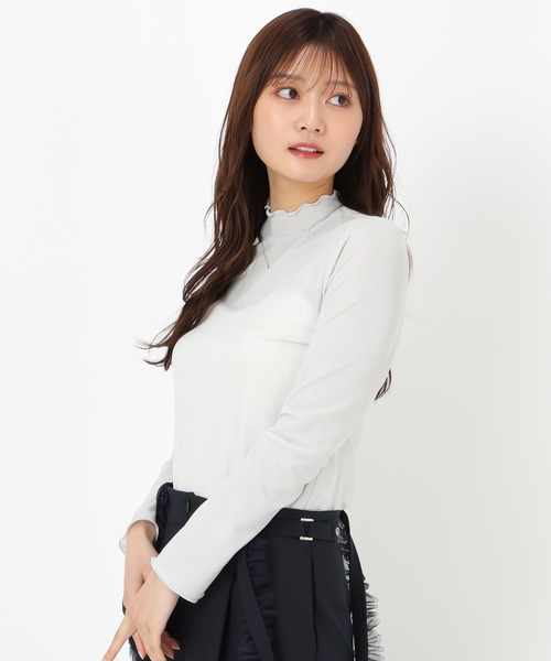 MISCH MASCH（ミッシュマッシュ）の「ラメカットソー（Tシャツ/カットソー・レディース・ホワイト/ブラック/ブルー・ﾌﾘ-）」の11枚目の写真