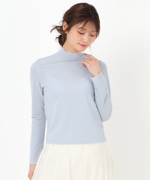 MISCH MASCH（ミッシュマッシュ）の「ラメカットソー（Tシャツ/カットソー・レディース・ホワイト/ブラック/ブルー・ﾌﾘ-）」の16枚目の写真