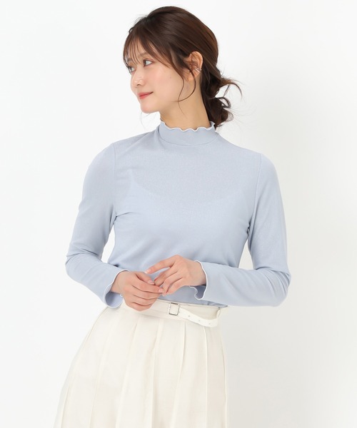 MISCH MASCH（ミッシュマッシュ）の「ラメカットソー（Tシャツ/カットソー・レディース・ホワイト/ブラック/ブルー・ﾌﾘ-）」の13枚目の写真