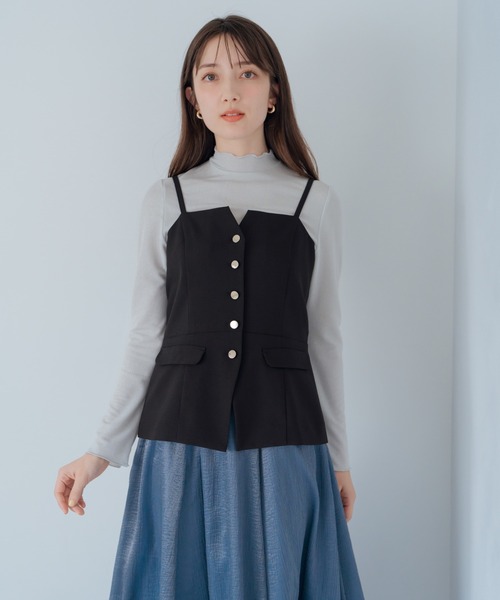 MISCH MASCH（ミッシュマッシュ）の「ラメカットソー（Tシャツ/カットソー・レディース・ホワイト/ブラック/ブルー・ﾌﾘ-）」の6枚目の写真