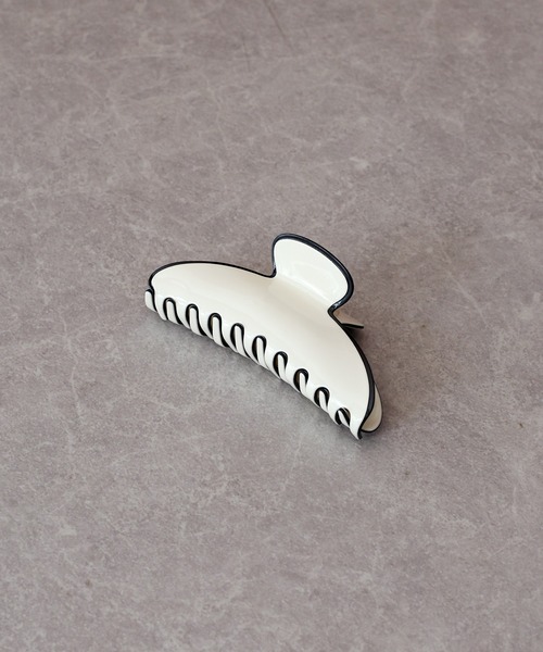 BLUEEAST（ブルーイースト）の「バイカラーバンスクリップ（バレッタ/ヘアクリップ・レディース・ホワイト/モカ/ブラック・FREE）」の14枚目の写真