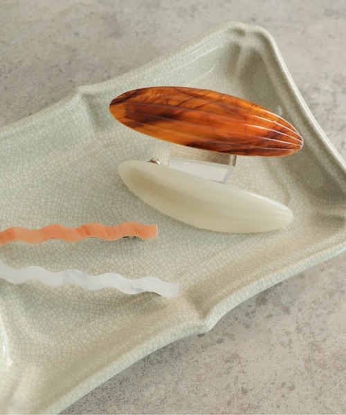 rapiecage（ラピエサージュ）の「アクリルミドルオーバルバレッタ（その他ヘアアクセサリー・レディース・アイボリー/グレー/ブラウン・FREE）」の7枚目の写真