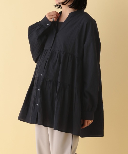 LEPSIM(レプシィム)の「【産前・産後対応】マタニティ/ティアードギャザーブラウス 286283(マタニティウェア/グッズ・レディース・オフホワイト/ピンク/ブラック・FREE)」の21枚目の写真