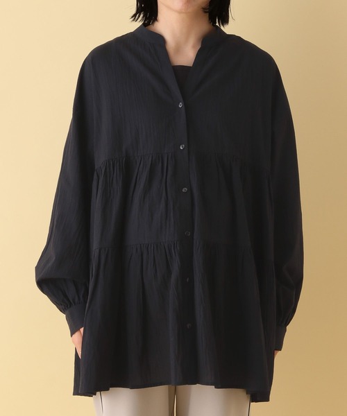 LEPSIM(レプシィム)の「【産前・産後対応】マタニティ/ティアードギャザーブラウス 286283(マタニティウェア/グッズ・レディース・オフホワイト/ピンク/ブラック・FREE)」の19枚目の写真