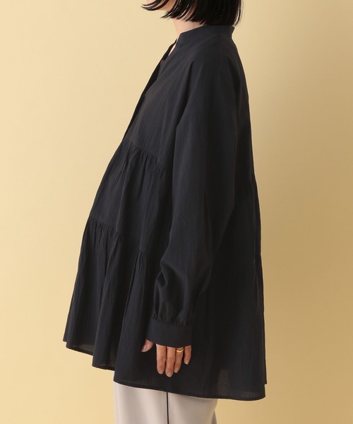 LEPSIM(レプシィム)の「【産前・産後対応】マタニティ/ティアードギャザーブラウス 286283(マタニティウェア/グッズ・レディース・オフホワイト/ピンク/ブラック・FREE)」の8枚目の写真