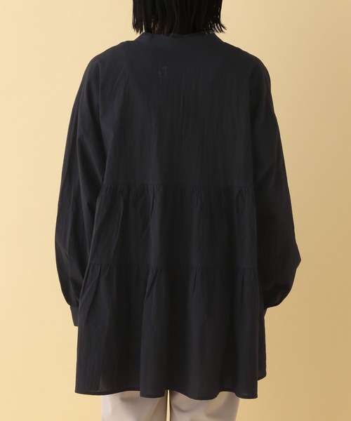 LEPSIM(レプシィム)の「【産前・産後対応】マタニティ/ティアードギャザーブラウス 286283(マタニティウェア/グッズ・レディース・オフホワイト/ピンク/ブラック・FREE)」の9枚目の写真