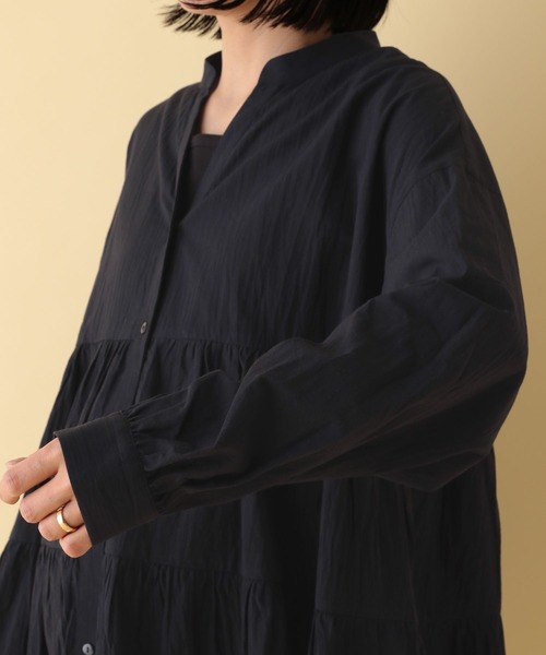 LEPSIM(レプシィム)の「【産前・産後対応】マタニティ/ティアードギャザーブラウス 286283(マタニティウェア/グッズ・レディース・オフホワイト/ピンク/ブラック・FREE)」の11枚目の写真