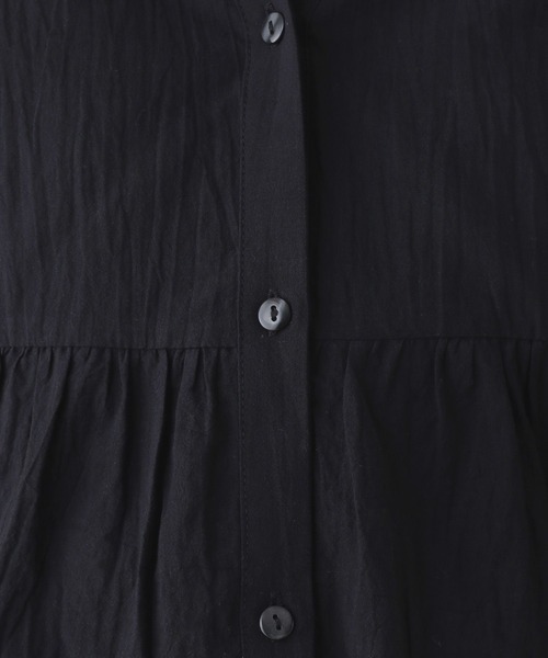 LEPSIM(レプシィム)の「【産前・産後対応】マタニティ/ティアードギャザーブラウス 286283(マタニティウェア/グッズ・レディース・オフホワイト/ピンク/ブラック・FREE)」の6枚目の写真