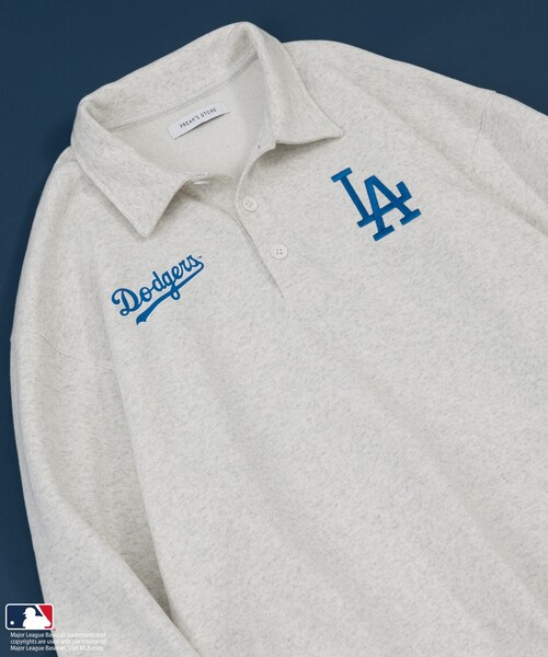 MLB（メジャーリーグベースボール）の「FREAK’S STORE/フリークスストア MLB ポロ襟 スウェット（スウェット・メンズ・グレー/チャコールグレー/ブラウン/ネイビー・MEDIUM/LARGE）」の18枚目の写真
