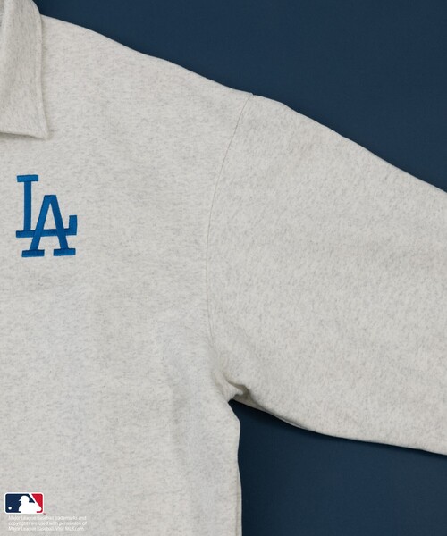 MLB（メジャーリーグベースボール）の「FREAK’S STORE/フリークスストア MLB ポロ襟 スウェット（スウェット・メンズ・グレー/チャコールグレー/ブラウン/ネイビー・MEDIUM/LARGE）」の11枚目の写真