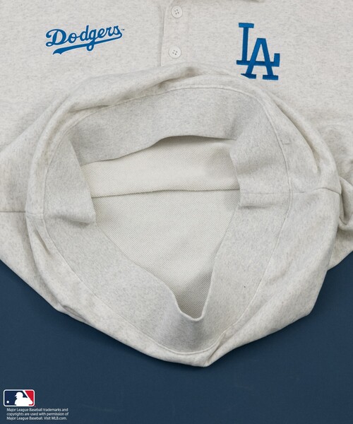 MLB（メジャーリーグベースボール）の「FREAK’S STORE/フリークスストア MLB ポロ襟 スウェット（スウェット・メンズ・グレー/チャコールグレー/ブラウン/ネイビー・MEDIUM/LARGE）」の15枚目の写真