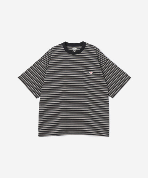 DANTON（ダントン）の「DANTON | クルーネック 半袖ビッグTシャツ STRIPE MEN（Tシャツ/カットソー・メンズ・ブラウン系その他/ブラック系その他・M/L）」の5枚目の写真