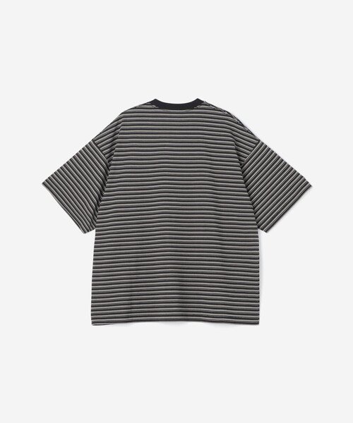 DANTON（ダントン）の「DANTON | クルーネック 半袖ビッグTシャツ STRIPE MEN（Tシャツ/カットソー・メンズ・ブラウン系その他/ブラック系その他・M/L）」の6枚目の写真