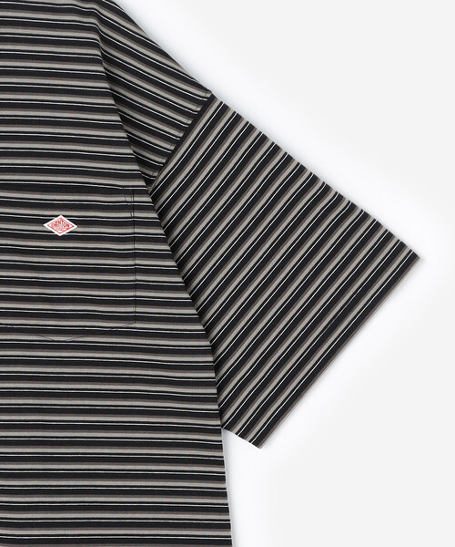 DANTON（ダントン）の「DANTON | クルーネック 半袖ビッグTシャツ STRIPE MEN（Tシャツ/カットソー・メンズ・ブラウン系その他/ブラック系その他・M/L）」の8枚目の写真
