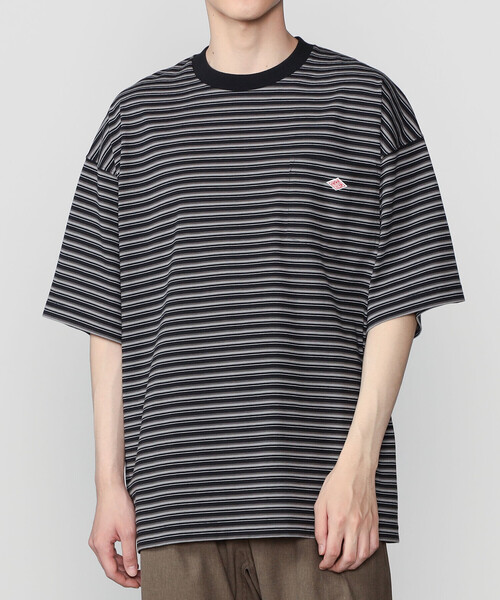 DANTON（ダントン）の「DANTON | クルーネック 半袖ビッグTシャツ STRIPE MEN（Tシャツ/カットソー・メンズ・ブラウン系その他/ブラック系その他・M/L）」の11枚目の写真