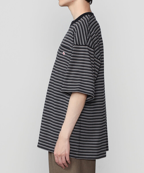 DANTON（ダントン）の「DANTON | クルーネック 半袖ビッグTシャツ STRIPE MEN（Tシャツ/カットソー・メンズ・ブラウン系その他/ブラック系その他・M/L）」の12枚目の写真