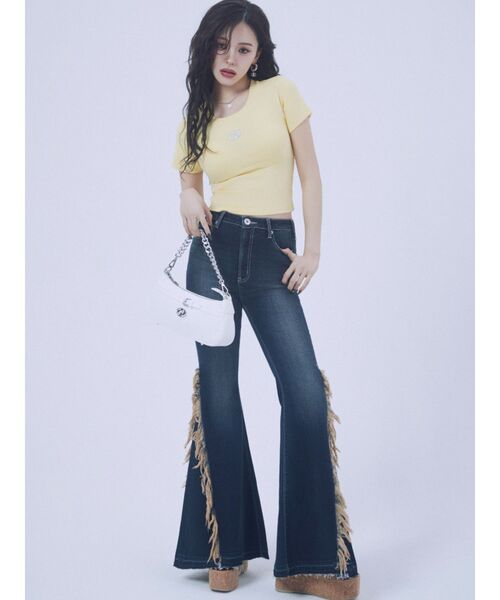 GYDA(ジェイダ)の「ベルトデザインBAG(ハンドバッグ・レディース・オフホワイト/ブラック・FREE)」の6枚目の写真