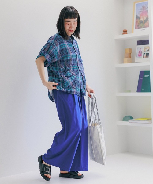 新品タグ付き✨ イージーワイドパンツ ネイビー セール】イージーワイドパンツ（その他パンツ）｜evernavy