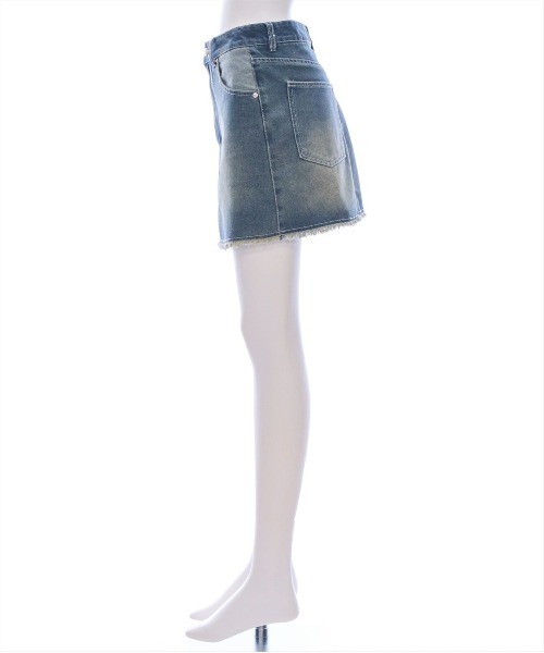 clear（クリア）の「台形デニムミニスカート［大人カジュアル 着回し抜群］≪SS新作≫（デニムスカート・レディース・ライトブルー/ブルー・S/M）」の9枚目の写真