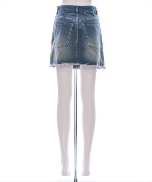 clear（クリア）の「台形デニムミニスカート［大人カジュアル 着回し抜群］≪SS新作≫（デニムスカート・レディース・ライトブルー/ブルー・S/M）」の11枚目の写真