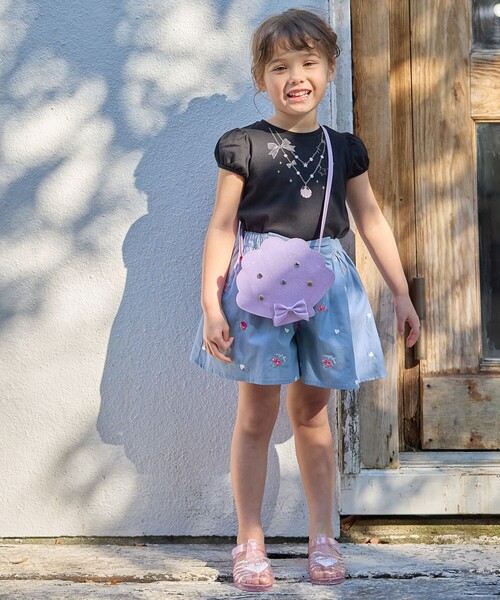 アートプリント キュロットパンツ マルチカラー キュロットパンツ スモーキーカラー 無地 春夏 夏用 涼しい 接触