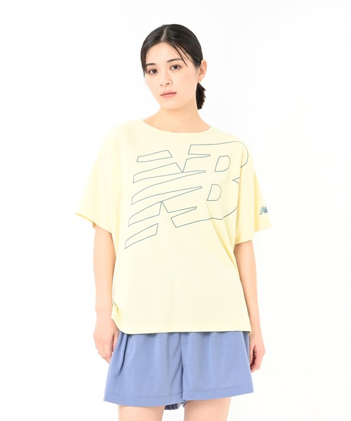 NEW BALANCE(ニューバランス)の「パフォーマンスファンクションTシャツ(Tシャツ/カットソー・レディース・ライトグリーン/ライトイエロー/ブラック/ライトブルー・SMALL/MEDIUM/LARGE/X-LARGE)」の4枚目の写真