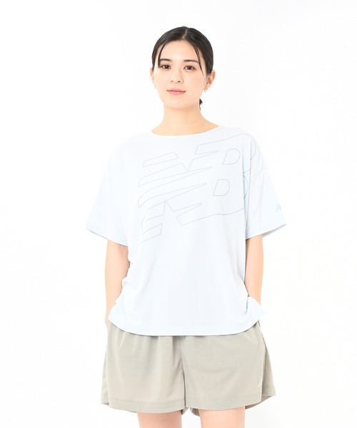 NEW BALANCE(ニューバランス)の「パフォーマンスファンクションTシャツ(Tシャツ/カットソー・レディース・ライトグリーン/ライトイエロー/ブラック/ライトブルー・SMALL/MEDIUM/LARGE/X-LARGE)」の3枚目の写真