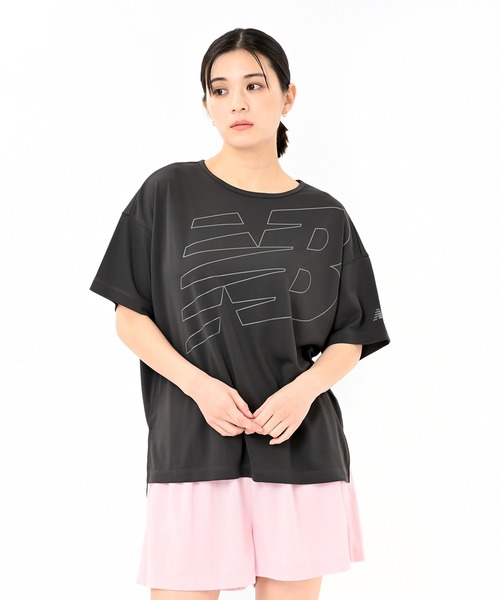 NEW BALANCE(ニューバランス)の「パフォーマンスファンクションTシャツ(Tシャツ/カットソー・レディース・ライトグリーン/ライトイエロー/ブラック/ライトブルー・SMALL/MEDIUM/LARGE/X-LARGE)」の2枚目の写真