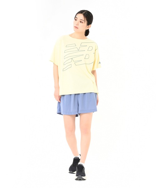 NEW BALANCE(ニューバランス)の「パフォーマンスファンクションTシャツ(Tシャツ/カットソー・レディース・ライトグリーン/ライトイエロー/ブラック/ライトブルー・SMALL/MEDIUM/LARGE/X-LARGE)」の8枚目の写真