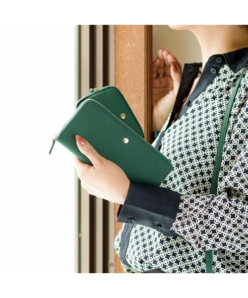 BARCOS（バルコス）の「【BARCOS/バルコス】GLウォレット 蛇腹式長財布＜リトルノ ラウンド＞（財布・レディース・イエロー/グリーン/ブラック・ONE SIZE）」の8枚目の写真