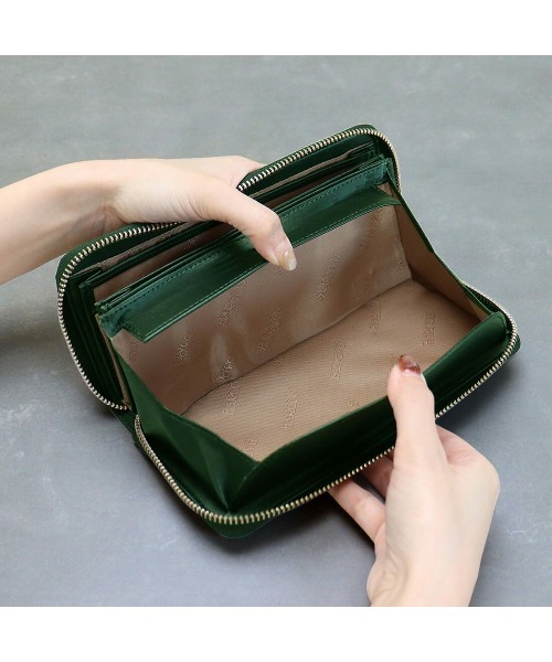 BARCOS（バルコス）の「【BARCOS/バルコス】GLウォレット 蛇腹式長財布＜リトルノ ラウンド＞（財布・レディース・イエロー/グリーン/ブラック・ONE SIZE）」の13枚目の写真