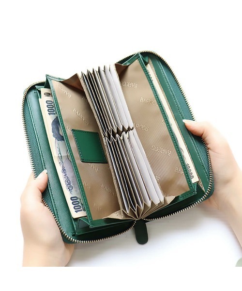 BARCOS（バルコス）の「【BARCOS/バルコス】GLウォレット 蛇腹式長財布＜リトルノ ラウンド＞（財布・レディース・イエロー/グリーン/ブラック・ONE SIZE）」の14枚目の写真